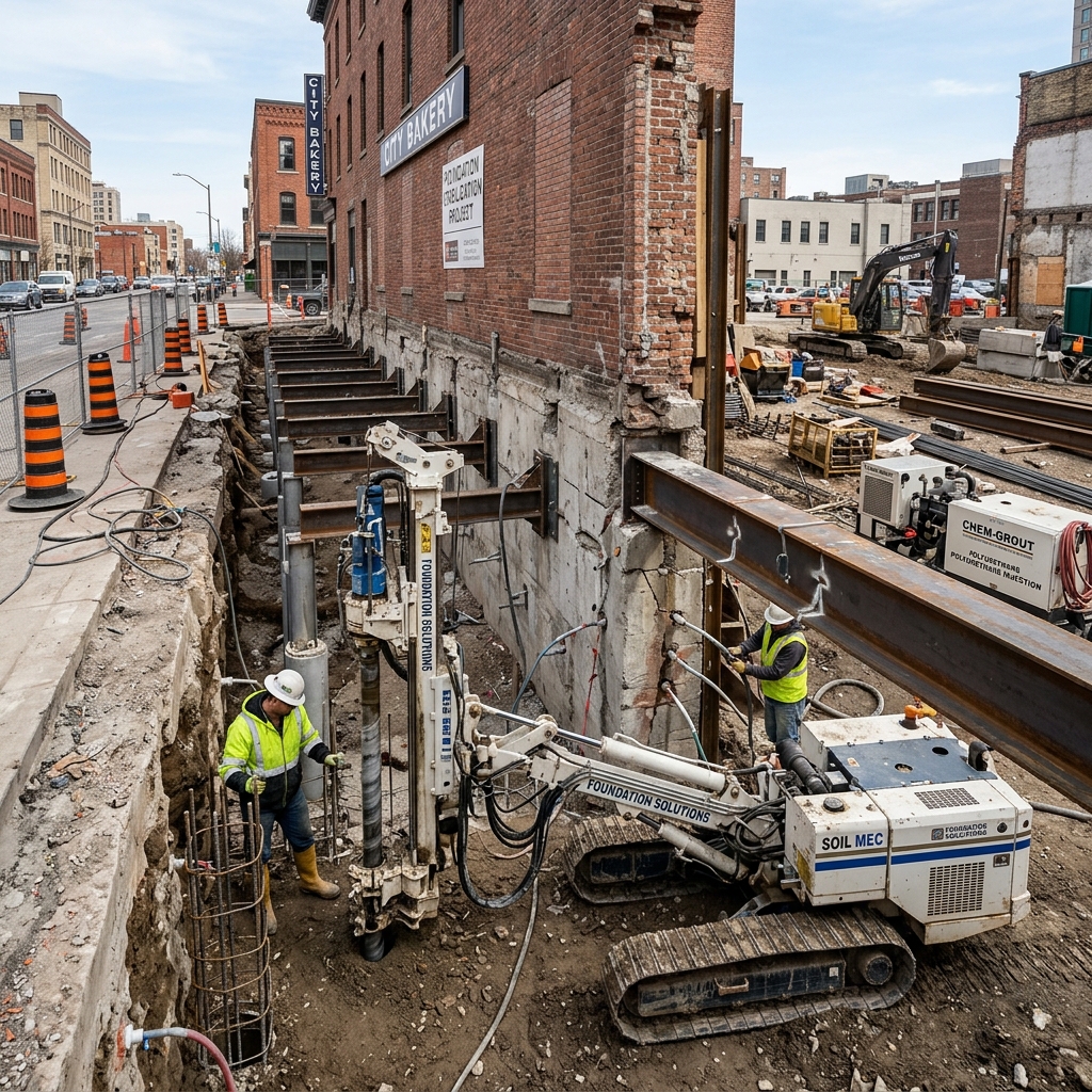 Signs Your Building Needs Immediate Foundation Underpinning & Crack Stabilization