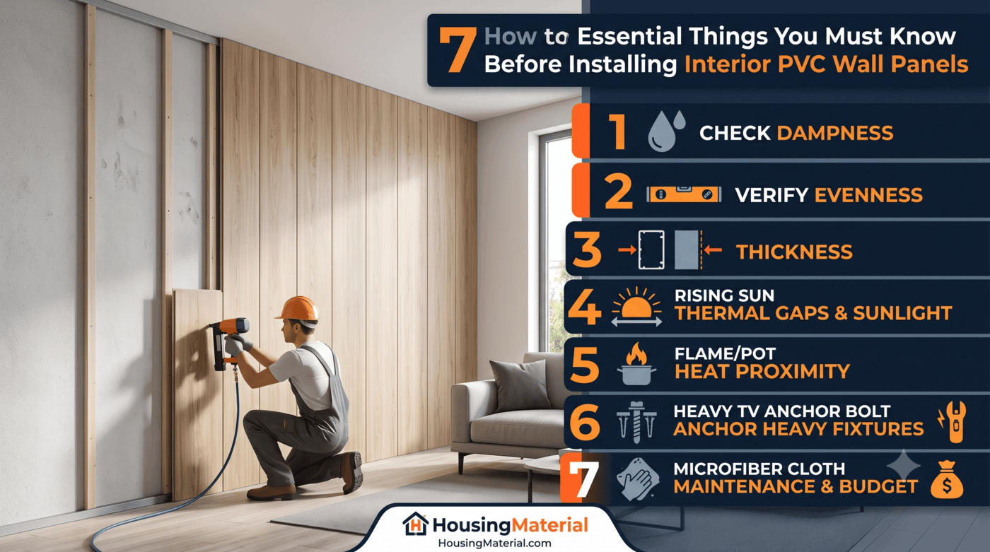 7 Essential Things You Must Know Before Installing Interior PVC Wall Panels in Your Home