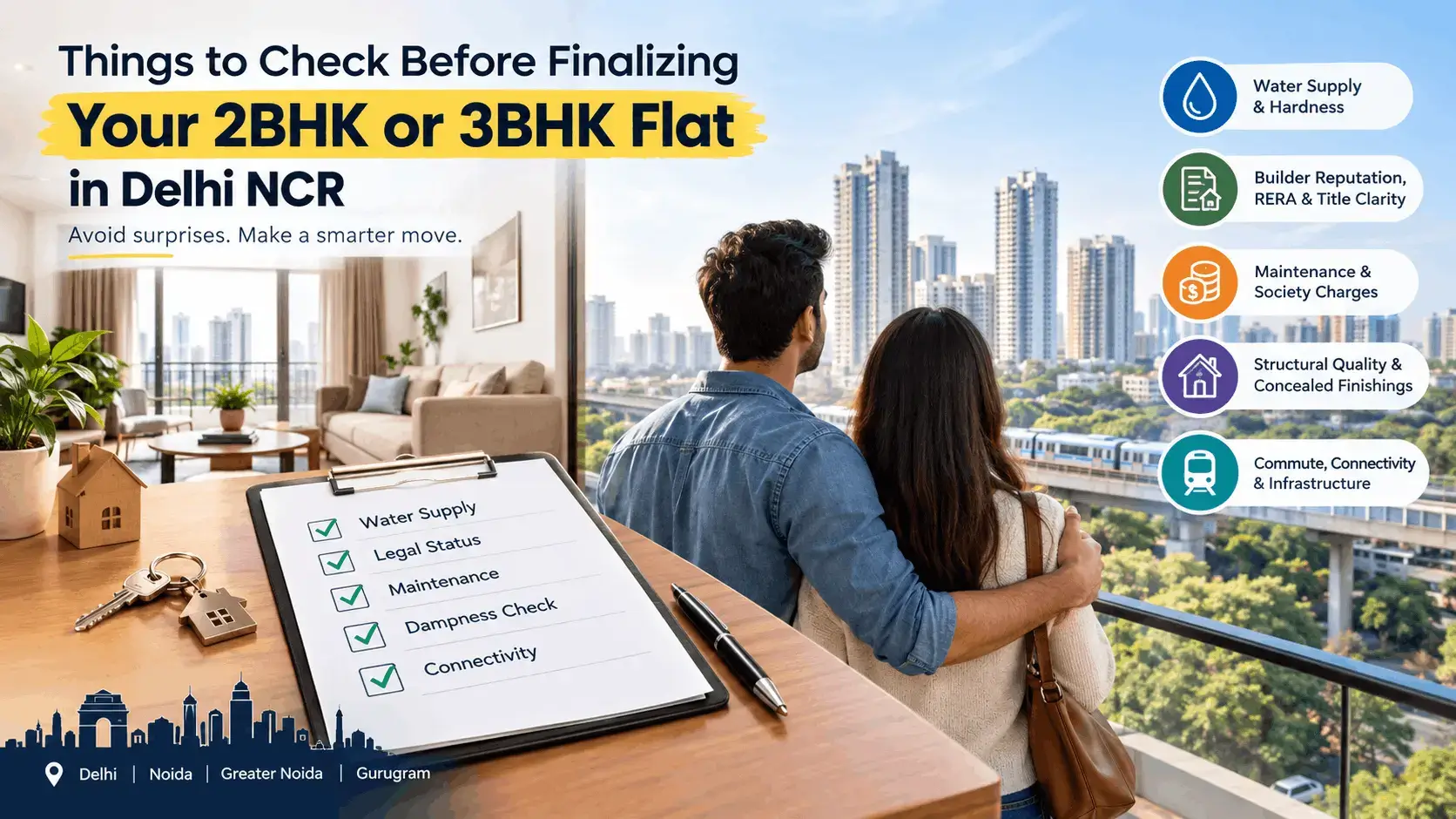 What Should We Mind Before Buying or Renting a 2BHK/3BHK Flat in Delhi NCR